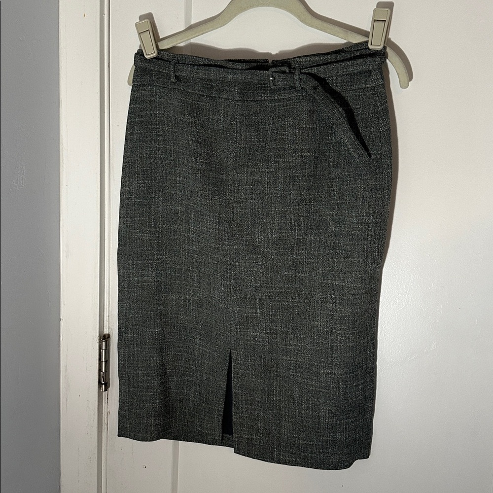 Ann Taylor Textured Gray Skirt